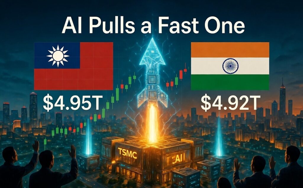 AI का कमाल: ताइवान रातों-रात भारत से भी बड़ा बाज़ार कैसे बन गया? AI का कमाल: ताइवान रातों-रात भारत से भी बड़ा बाज़ार कैसे बन गया?